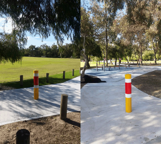 Bollard Powder Coated 150 mm - ZERO CIVIL